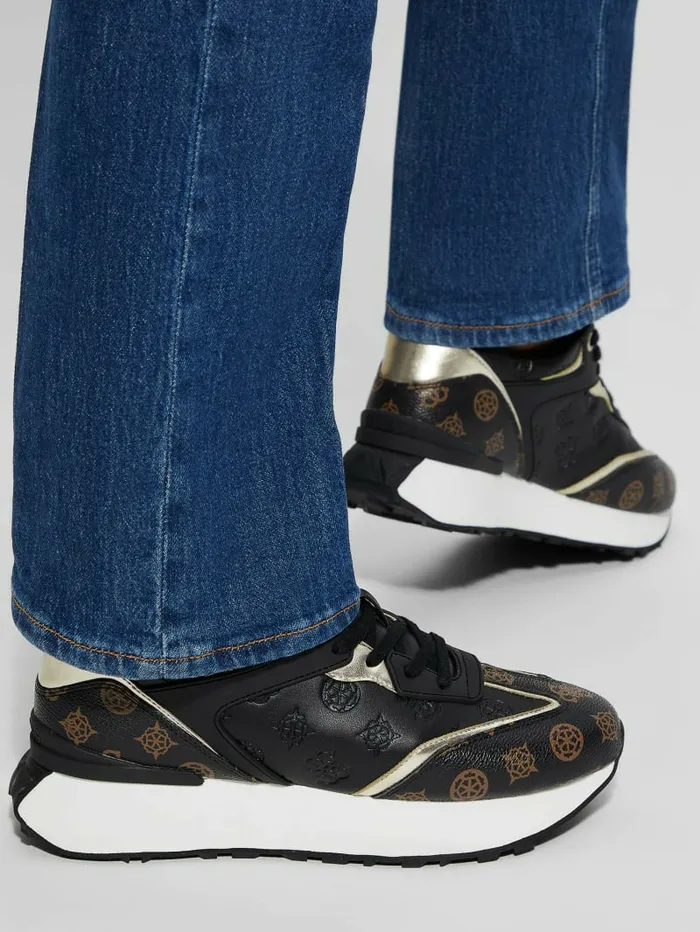 Women GUESS Luchia Logo Pop Joggers Black 002 Sneakers Women GUESS Luchia Logo Pop Joggers Black 002 Sneakers