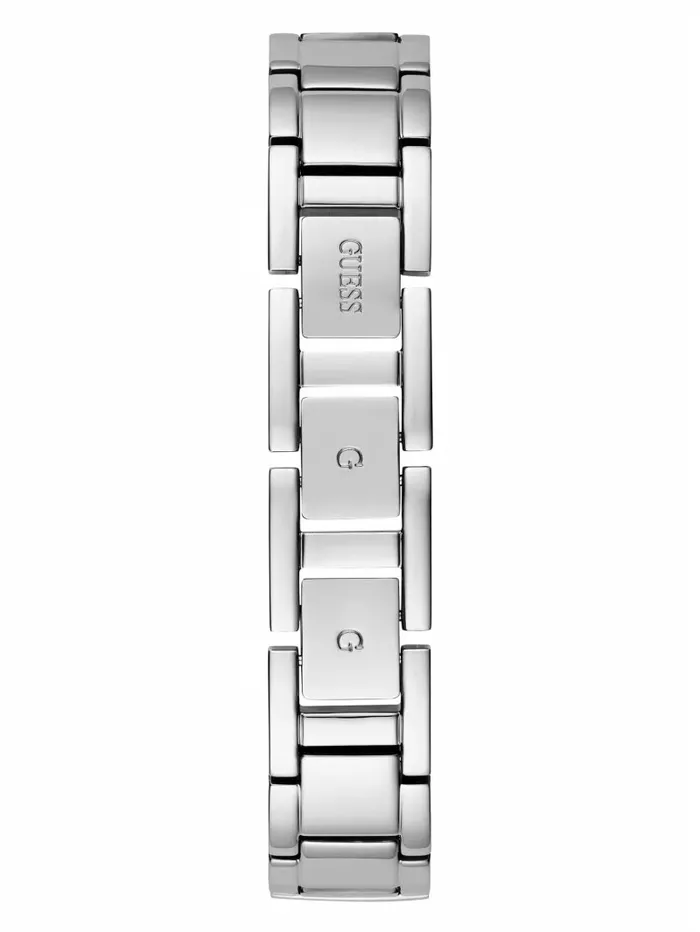 Women GUESS SilverTone Bangle Analog Watch Silver Watches