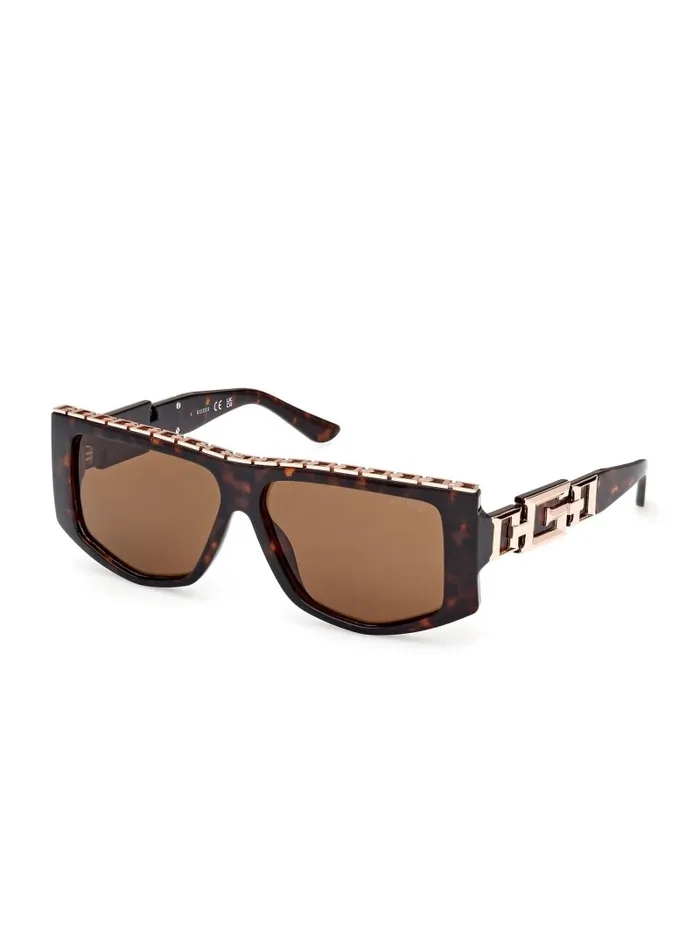 Women GUESS Square G Chain Shield Sunglasses Tort Sunglasses Women GUESS Square G Chain Shield Sunglasses Tort Sunglasses