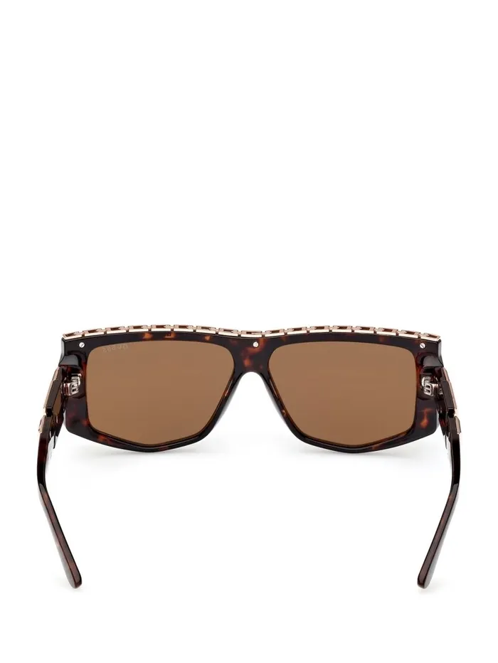 Women GUESS Square G Chain Shield Sunglasses Tort Sunglasses Women GUESS Square G Chain Shield Sunglasses Tort Sunglasses