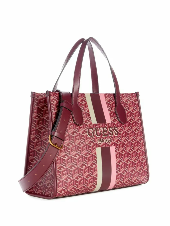 Women Handbags GUESS Silvana G Cube Tote Montego Wash Women Handbags GUESS Silvana G Cube Tote Montego Wash