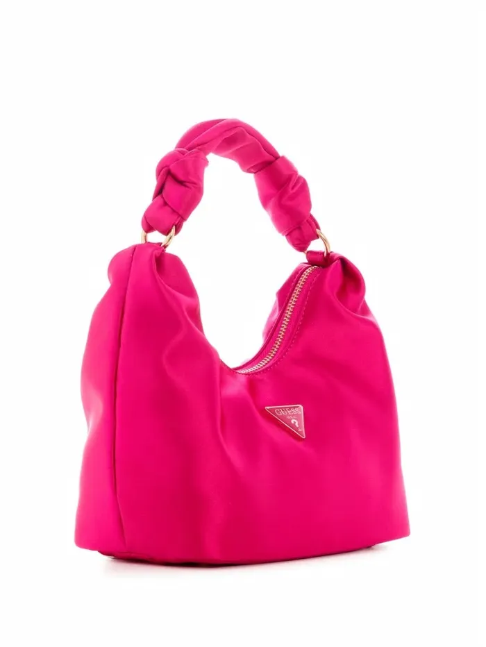 Women Handbags GUESS Velina Satin Hobo Bag LightPastel Purple Women Handbags GUESS Velina Satin Hobo Bag LightPastel Purple