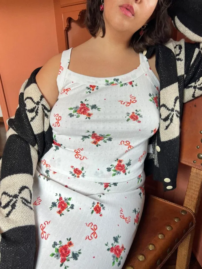Women Harley Pointelle Tank Pointelle Bouquet Lisa Says Gah Sleeveless Tops