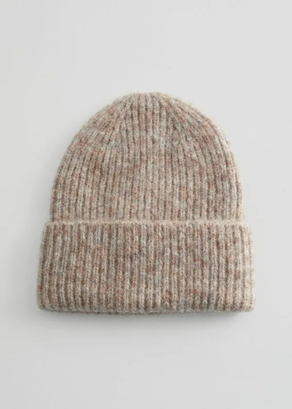Women Headwear and Other Stories Wool Blend Beanie Beige