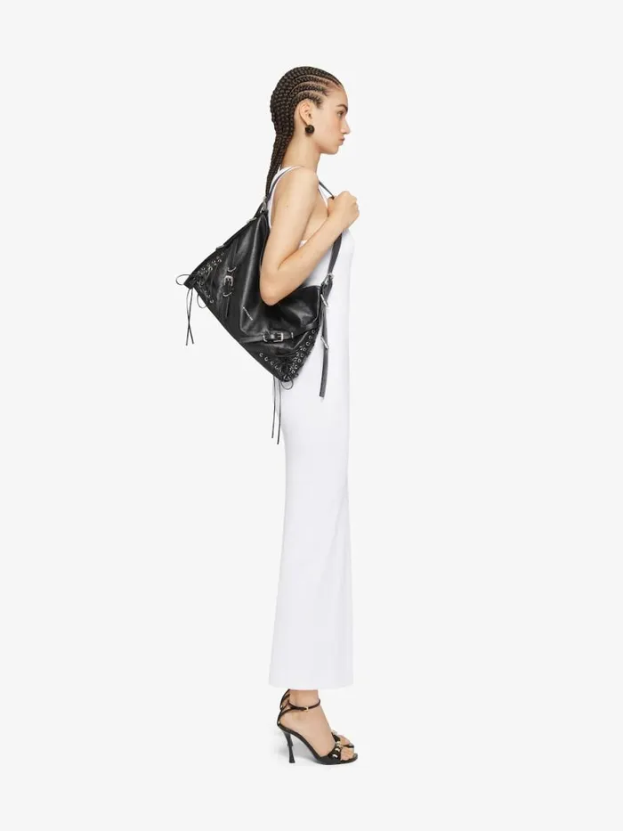 Women Heels Givenchy Stitch Sandals In Leather With Crystals Details Black Women Heels Givenchy Stitch Sandals In Leather With Crystals Details Black
