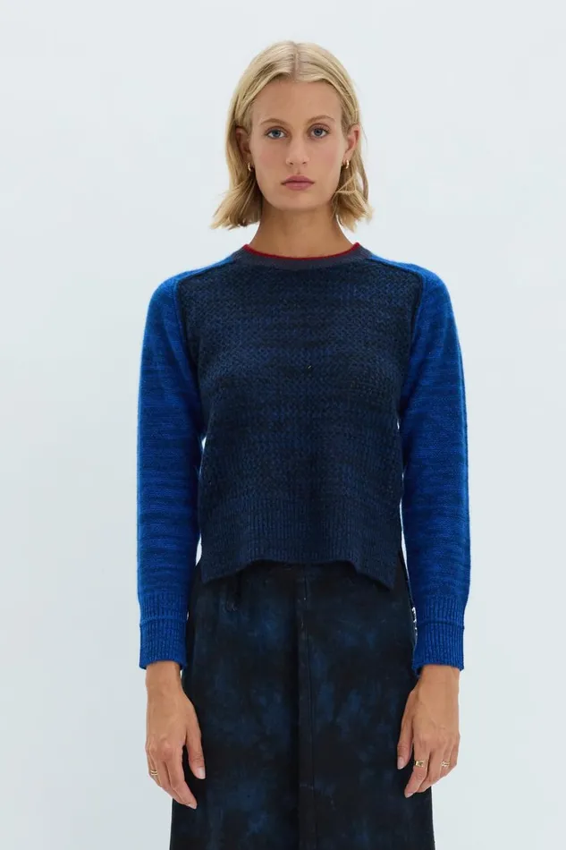 Women Indigo Cashmere Lilith Sweater Raquel Allegra Sweaters and Knits