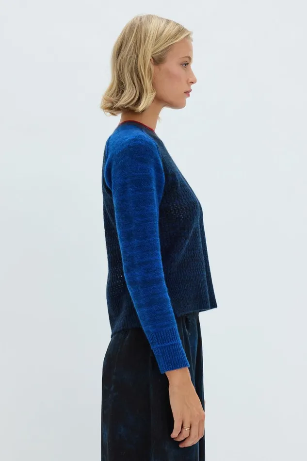 Women Indigo Cashmere Lilith Sweater Raquel Allegra Sweaters and Knits