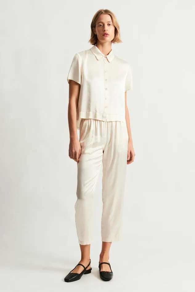 Women Ivory Calista Blouse Raquel Allegra Tops