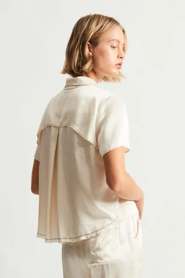 Women Ivory Calista Blouse Raquel Allegra Tops