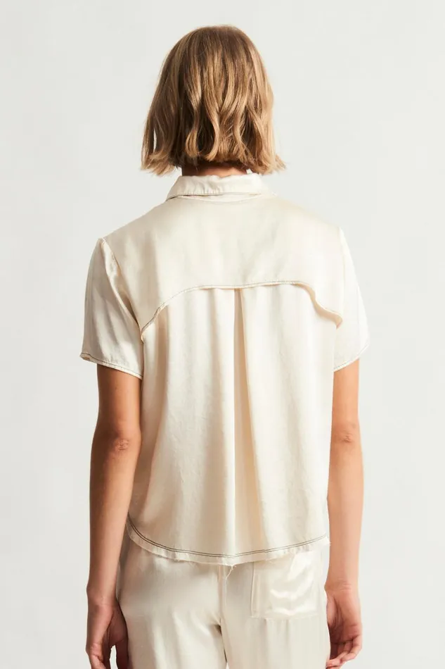 Women Ivory Calista Blouse Raquel Allegra Tops