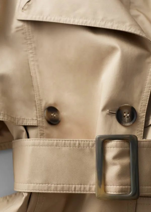 Women Jackets and Coats and Other Stories BuckleBelt Trench Coat Beige