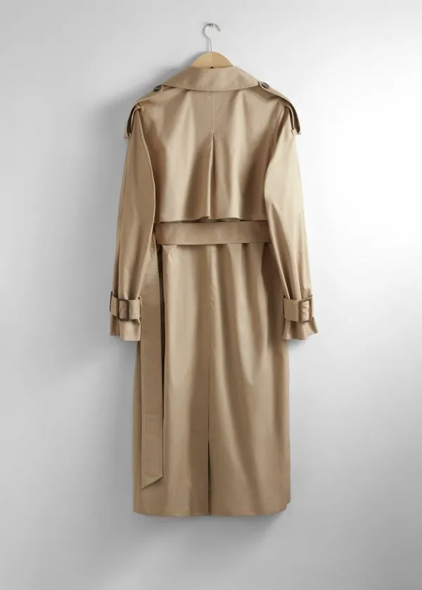 Women Jackets and Coats and Other Stories BuckleBelt Trench Coat Beige