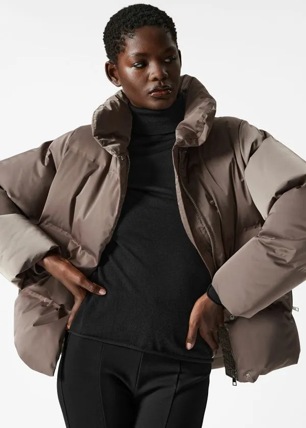 Women Jackets and Coats and Other Stories Padded Down Jacket Brown