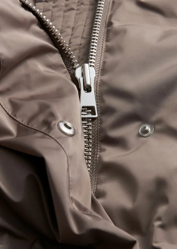 Women Jackets and Coats and Other Stories Padded Down Jacket Brown