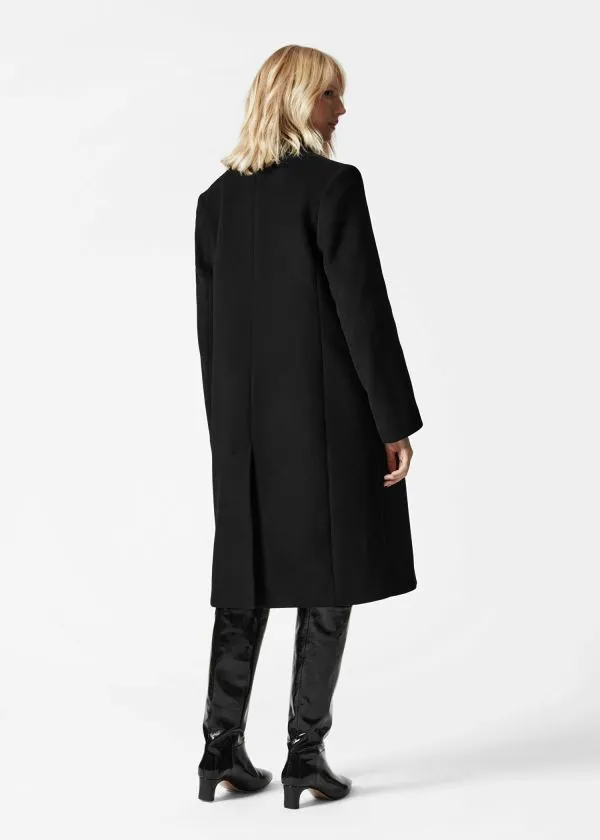 Women Jackets and Coats and Other Stories Tailored SingleBreasted Coat Black