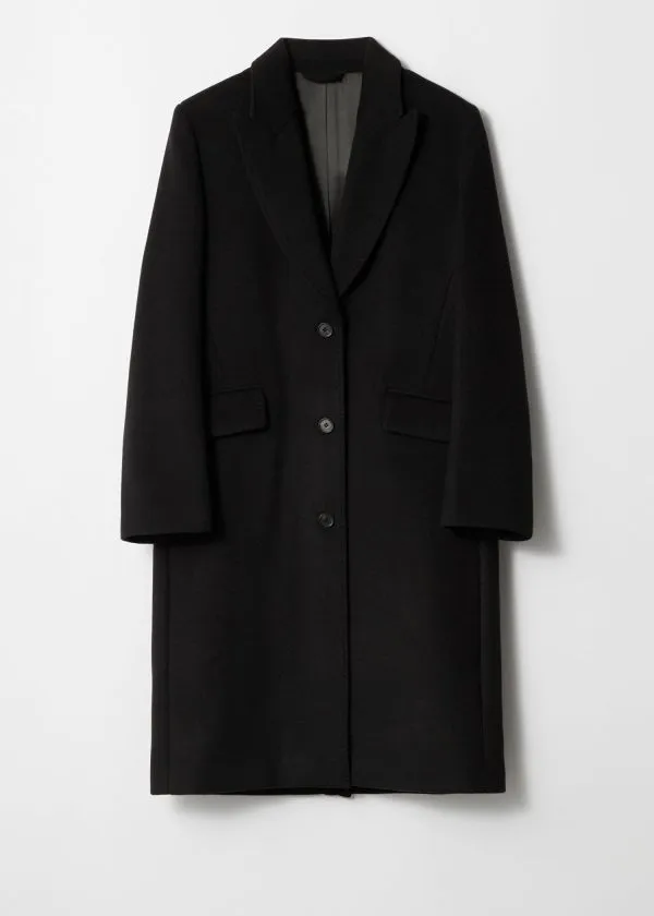 Women Jackets and Coats and Other Stories Tailored SingleBreasted Coat Black