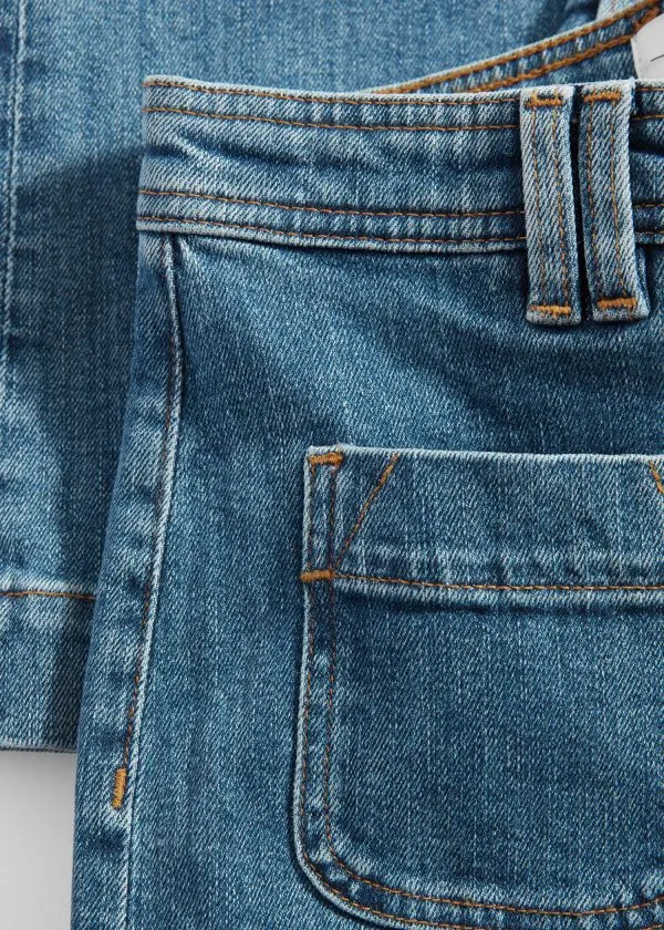 Women Jeans and Other Stories HighWaist Flared Jeans Midblue