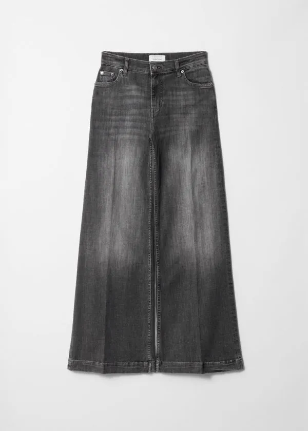 Women Jeans and Other Stories HighWaist Flared Jeans Washed Black