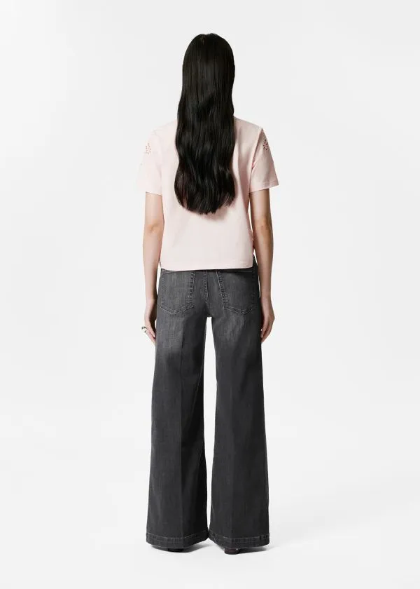 Women Jeans and Other Stories HighWaist Flared Jeans Washed Black