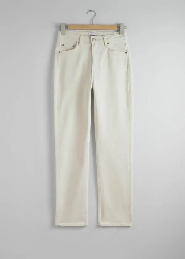 Women Jeans and Other Stories Slim Cut Jeans White
