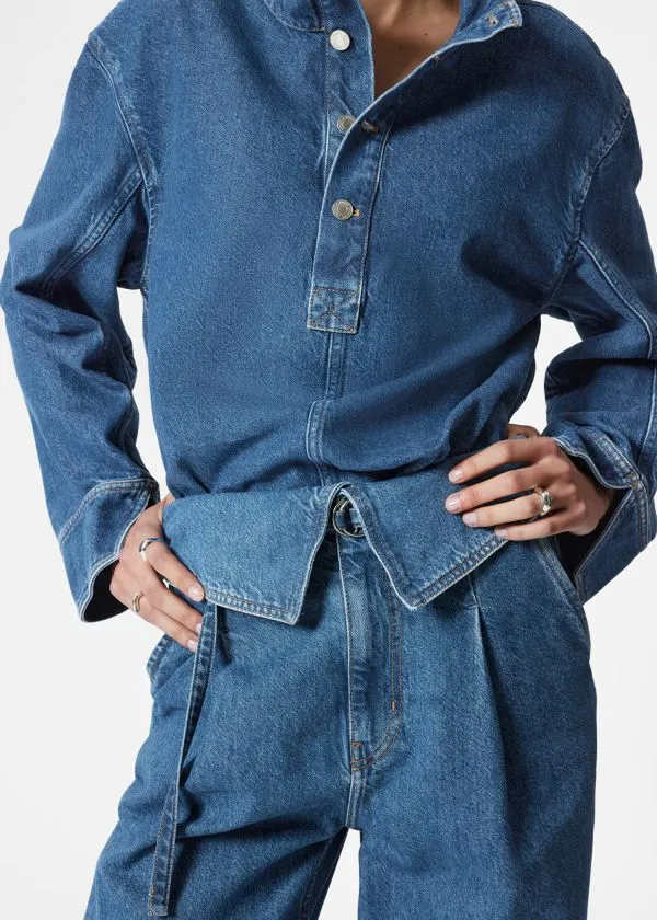 Women Jeans and Other Stories WideLeg Paperbag Jeans Blue