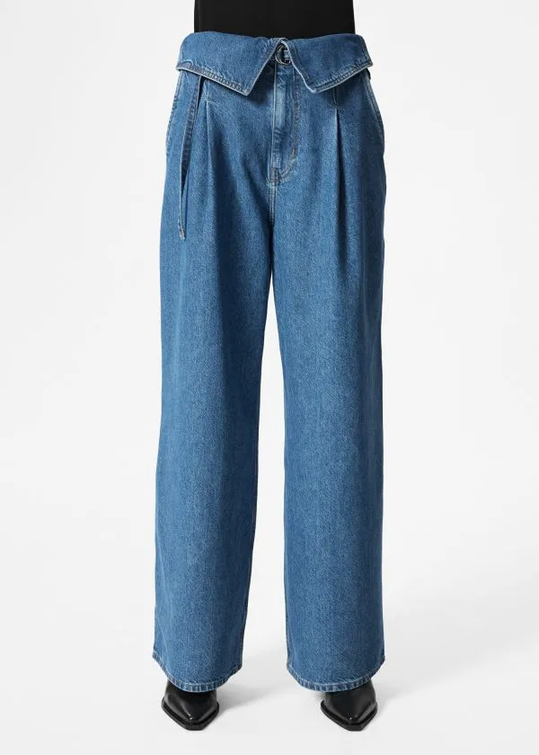 Women Jeans and Other Stories WideLeg Paperbag Jeans Blue