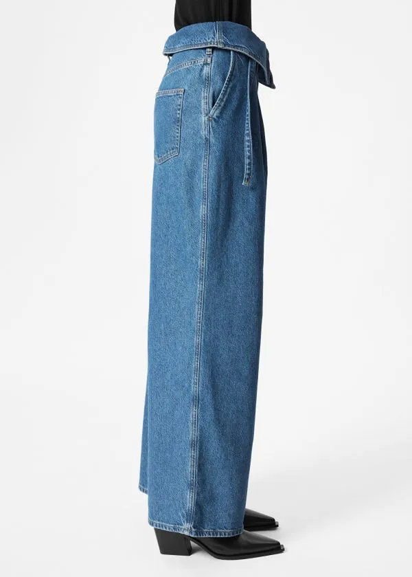 Women Jeans and Other Stories WideLeg Paperbag Jeans Blue