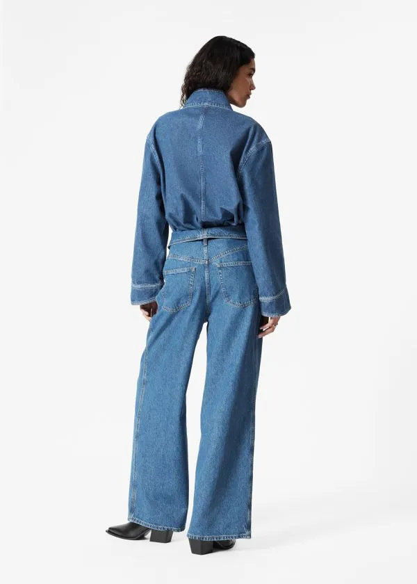 Women Jeans and Other Stories WideLeg Paperbag Jeans Blue