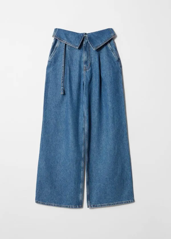 Women Jeans and Other Stories WideLeg Paperbag Jeans Blue