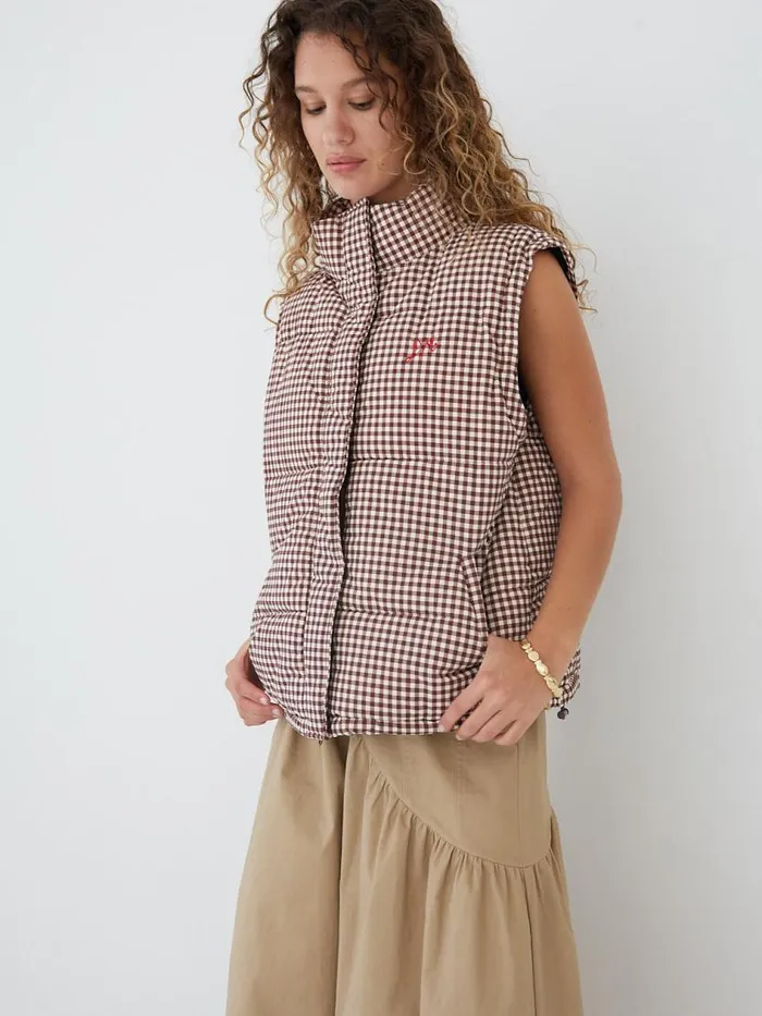 Women Jennifer Check Puffer Chocolate Lisa Says Gah Jackets Outerwear Women Jennifer Check Puffer Chocolate Lisa Says Gah Jackets Outerwear