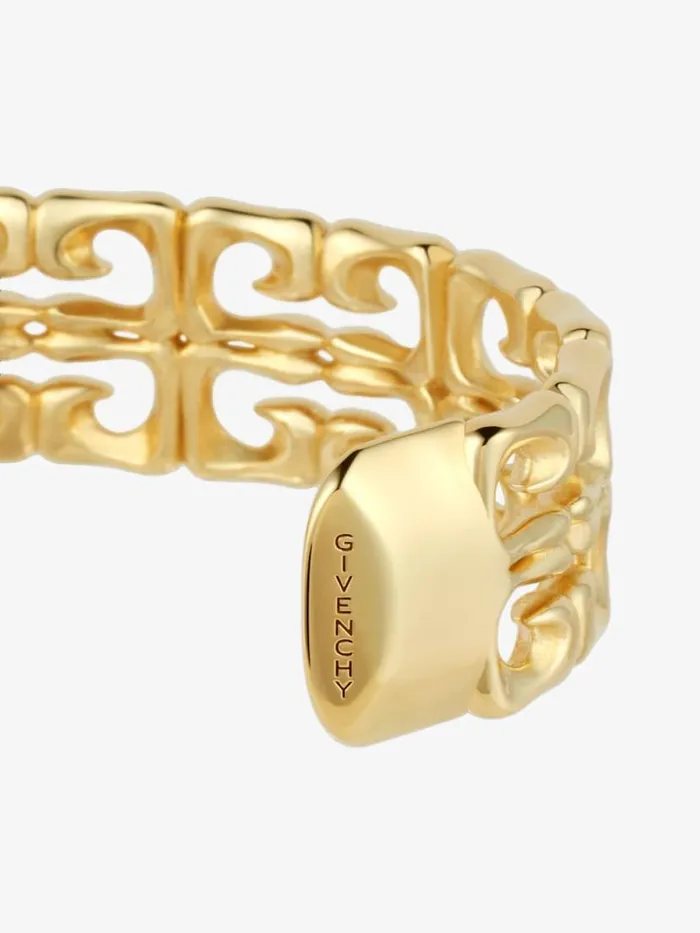 Women Jewelry Givenchy 4G Liquid Open Cuff Bracelet In Metal Golden Yellow Women Jewelry Givenchy 4G Liquid Open Cuff Bracelet In Metal Golden Yellow