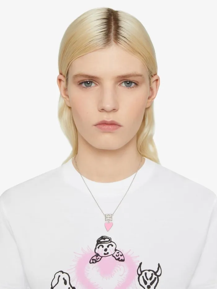 Women Jewelry Givenchy 4G Necklace In Metal And Enamel Pinksilvery Women Jewelry Givenchy 4G Necklace In Metal And Enamel Pinksilvery