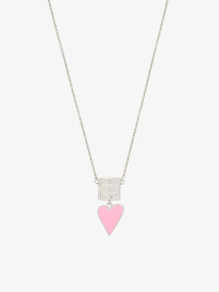 Women Jewelry Givenchy 4G Necklace In Metal And Enamel Pinksilvery Women Jewelry Givenchy 4G Necklace In Metal And Enamel Pinksilvery