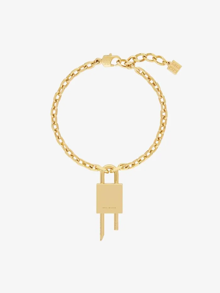 Women Jewelry Givenchy Mini Lock Bracelet In Metal Golden Yellow Women Jewelry Givenchy Mini Lock Bracelet In Metal Golden Yellow
