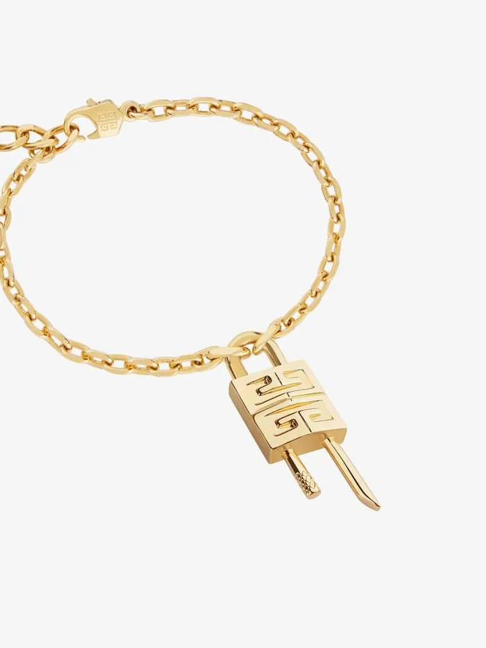 Women Jewelry Givenchy Mini Lock Bracelet In Metal Golden Yellow Women Jewelry Givenchy Mini Lock Bracelet In Metal Golden Yellow