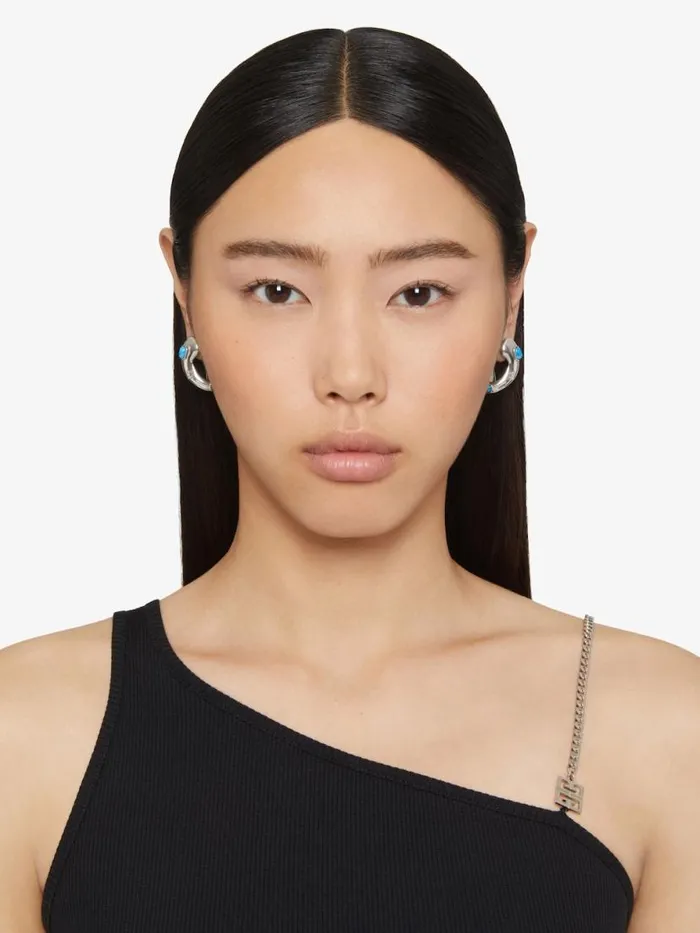 Women Jewelry Givenchy Organic Earrings In Metal And Resin Turquoise Women Jewelry Givenchy Organic Earrings In Metal And Resin Turquoise