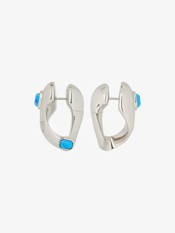 Women Jewelry Givenchy Organic Earrings In Metal And Resin Turquoise Women Jewelry Givenchy Organic Earrings In Metal And Resin Turquoise