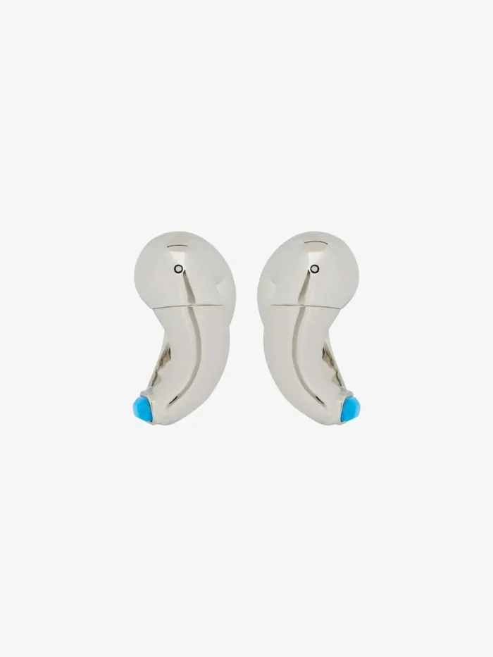 Women Jewelry Givenchy Organic Earrings In Metal And Resin Turquoise Women Jewelry Givenchy Organic Earrings In Metal And Resin Turquoise