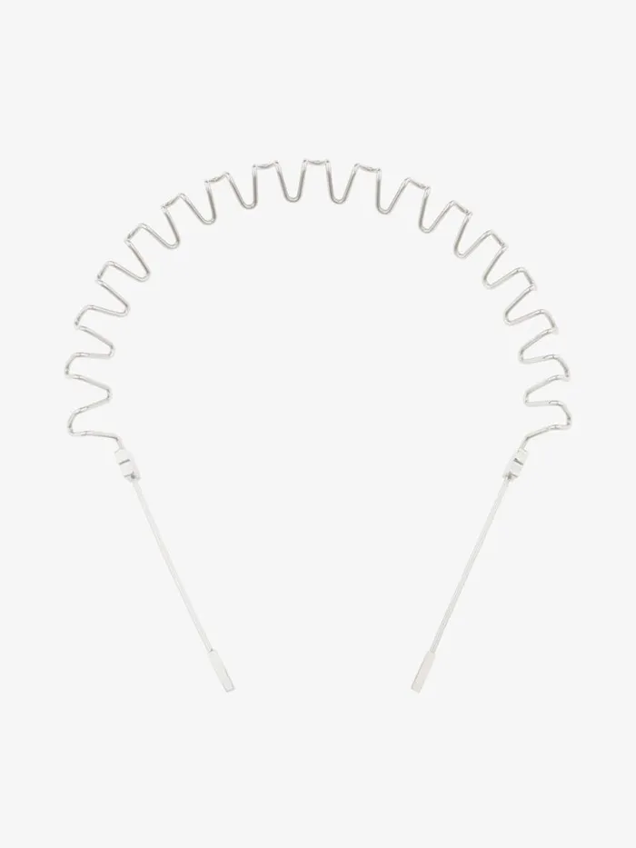 Women Jewelry Givenchy Show Headband In Metal Silvery