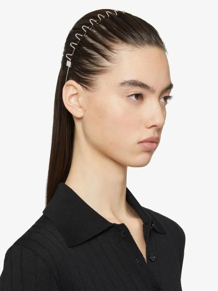 Women Jewelry Givenchy Show Headband In Metal Silvery Women Jewelry Givenchy Show Headband In Metal Silvery