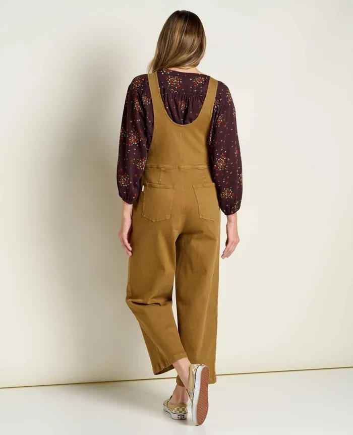 Women Jumpsuits and Overalls Toad and Co Balsam Seeded Denim Overall Honey Brown