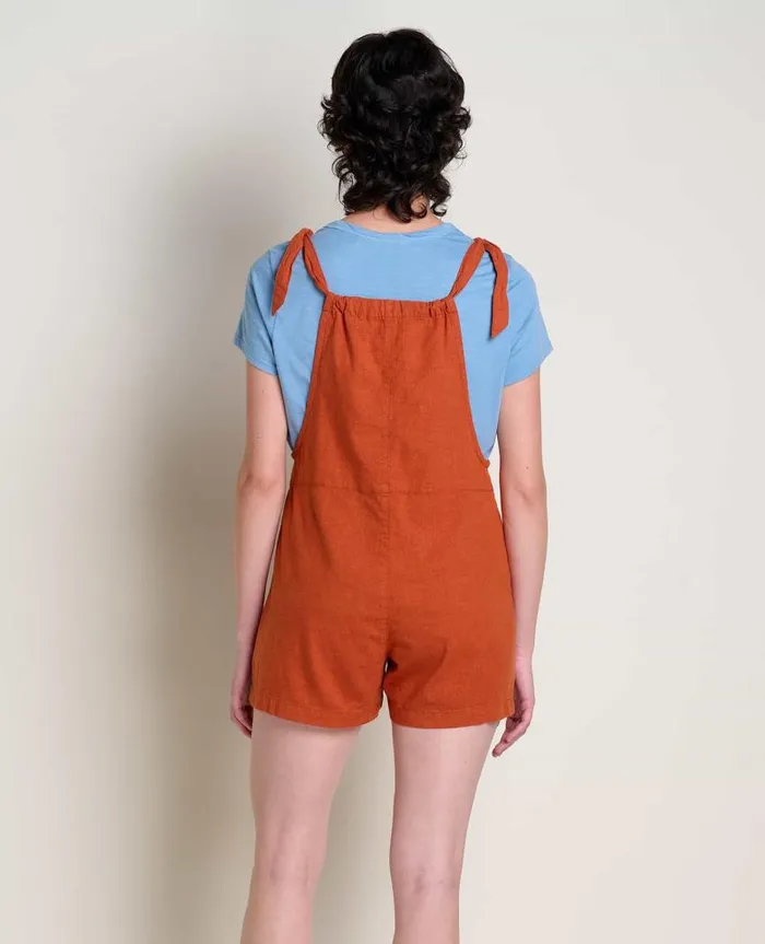 Women Jumpsuits and Overalls Toad and Co Taj Hemp Shorterall Umber