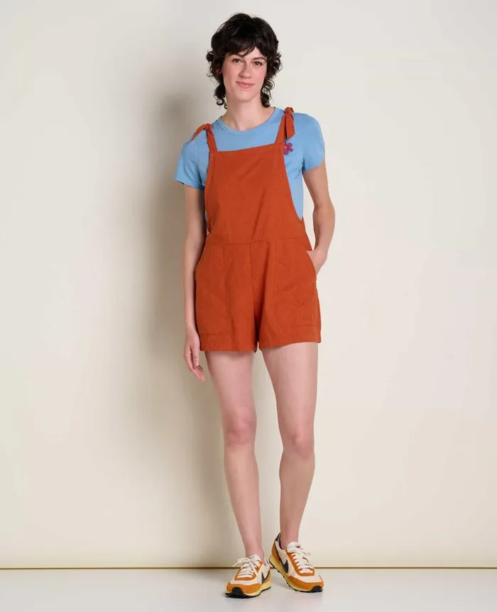 Women Jumpsuits and Overalls Toad and Co Taj Hemp Shorterall Umber