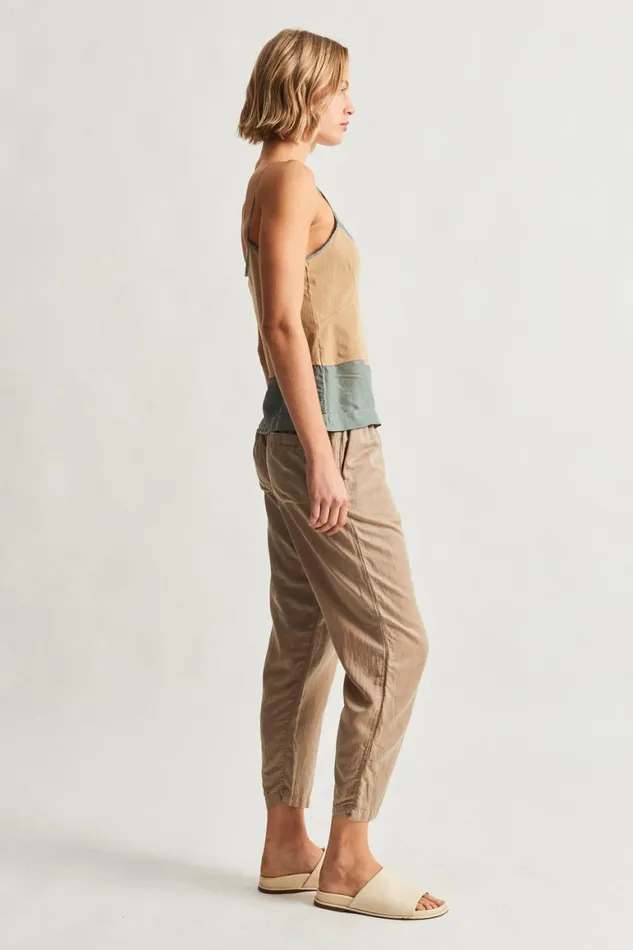 Women Khaki Fulani Tank Top Raquel Allegra Tops