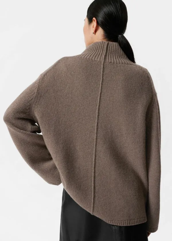 Women Knitwear and Other Stories CashmereBlend Turtleneck Jumper Mole