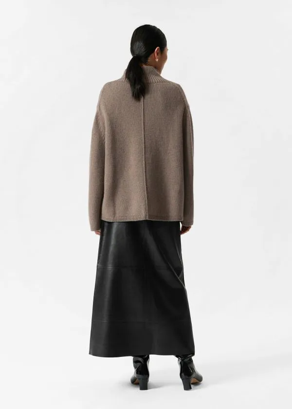 Women Knitwear and Other Stories CashmereBlend Turtleneck Jumper Mole