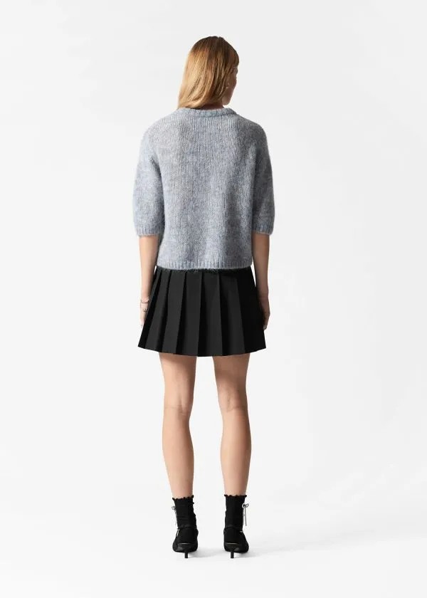 Women Knitwear and Other Stories Knitted MohairBlend TShirt Grey