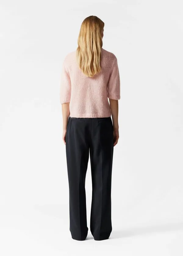 Women Knitwear and Other Stories Knitted MohairBlend TShirt Light Pink