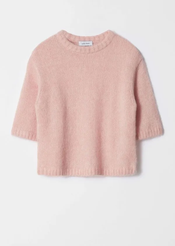 Women Knitwear and Other Stories Knitted MohairBlend TShirt Light Pink