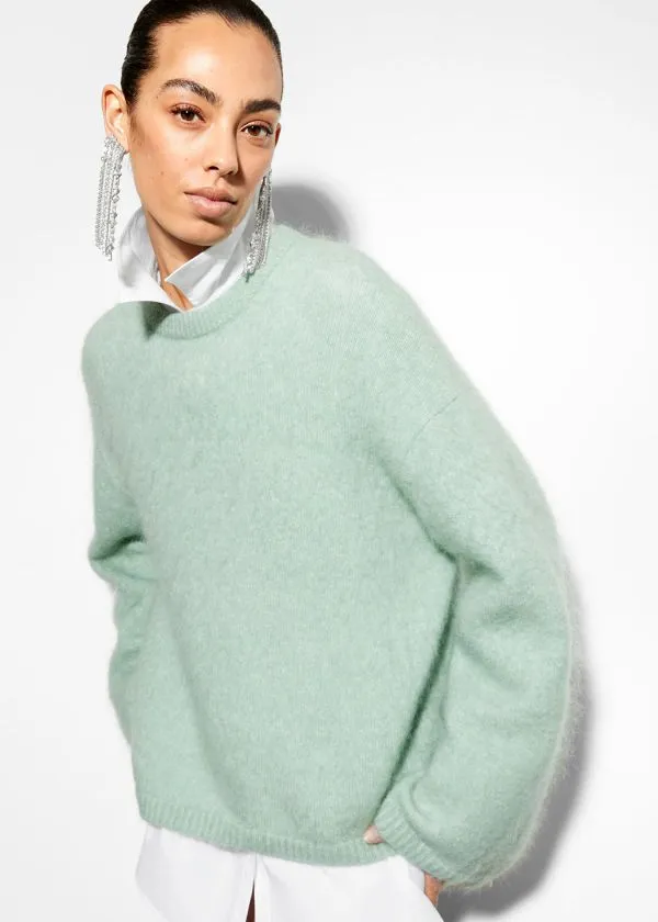 Women Knitwear and Other Stories MohairBlend Jumper Mint Women Knitwear and Other Stories MohairBlend Jumper Mint